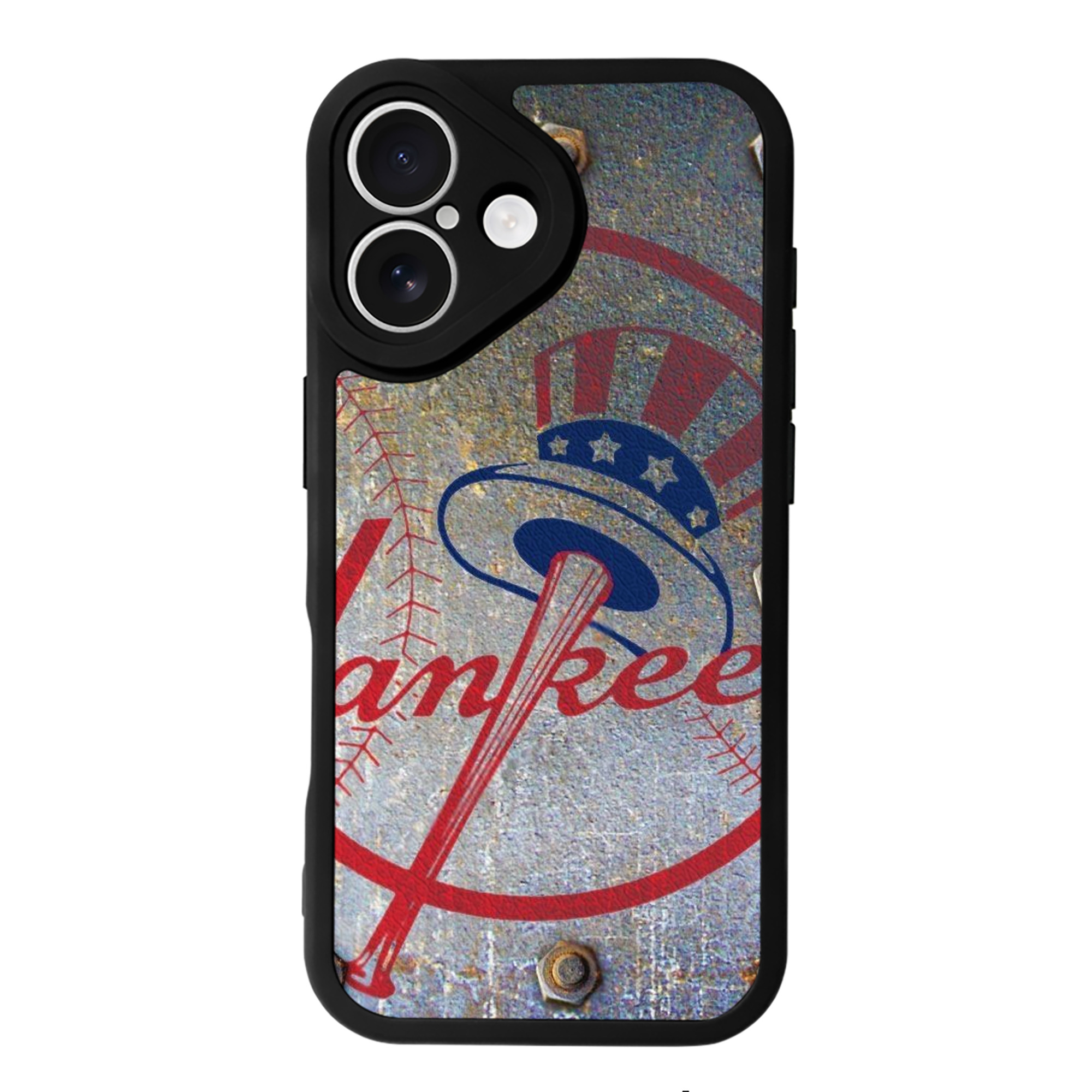 New York Yankees 112 IPhone 16 Silicone Leather Case – UV Print, Lambskin Texture – Perfect Fit, Wireless Charging Compatible, Scratch Resistant, Precise Cutouts – Stylish Protection For IPhone 16